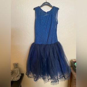 blue one piece solo costume